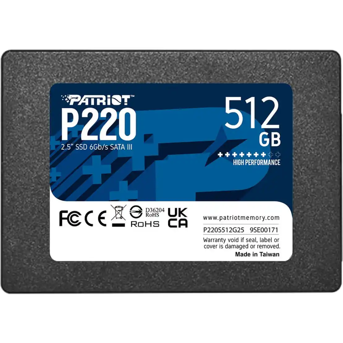 SSD 2.5 SATA3 512GB Patriot P220 550MBs/500MBs P220S512G25 Slika 3