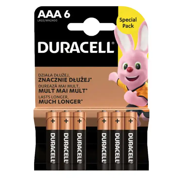 Baterija Duracell Basic AAA 1/6 Slika 1