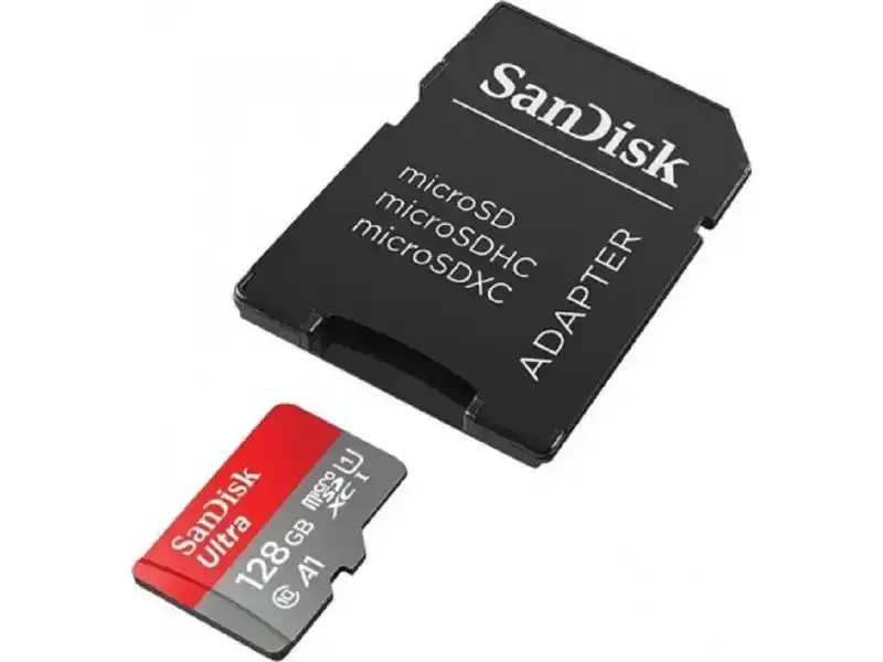 Micro SD 128GB SanDisk Ultra + adapter SDSQUAB-128G-GN6MA Slika 1