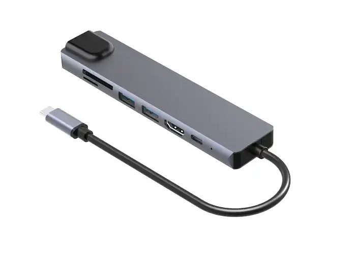 Adapter konverter TIP C 7/1 USB 3.0x2/Ethernet RJ45 /HDMI 4K 30HZ/PD/SD/TF Slika 3