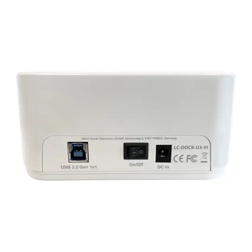 HDD Docking station USB 3.2 2xSSD/HDD LC-DOCK-U3-VI Beli Slika 2