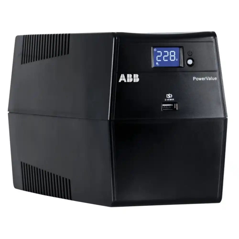 UPS ABB PowerValue 11LI Up 1000VA 600W/Simulated Sine Wave/6 x IEC 320 C13 USB i RS232 Slika 1