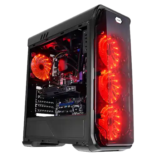 Kućište LC Power Gaming 988B-ON Red Typhoon Black Slika 1