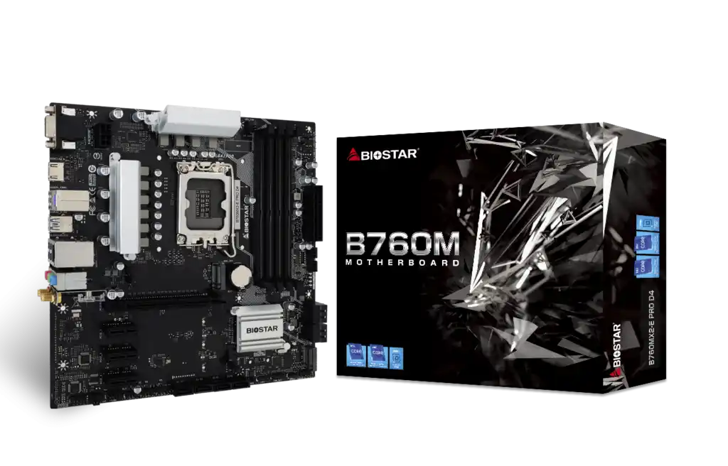 Matična ploča 1700 Biostar B760MX2-E Pro D4 HDMI/DP/VGA/M.2 Slika 1