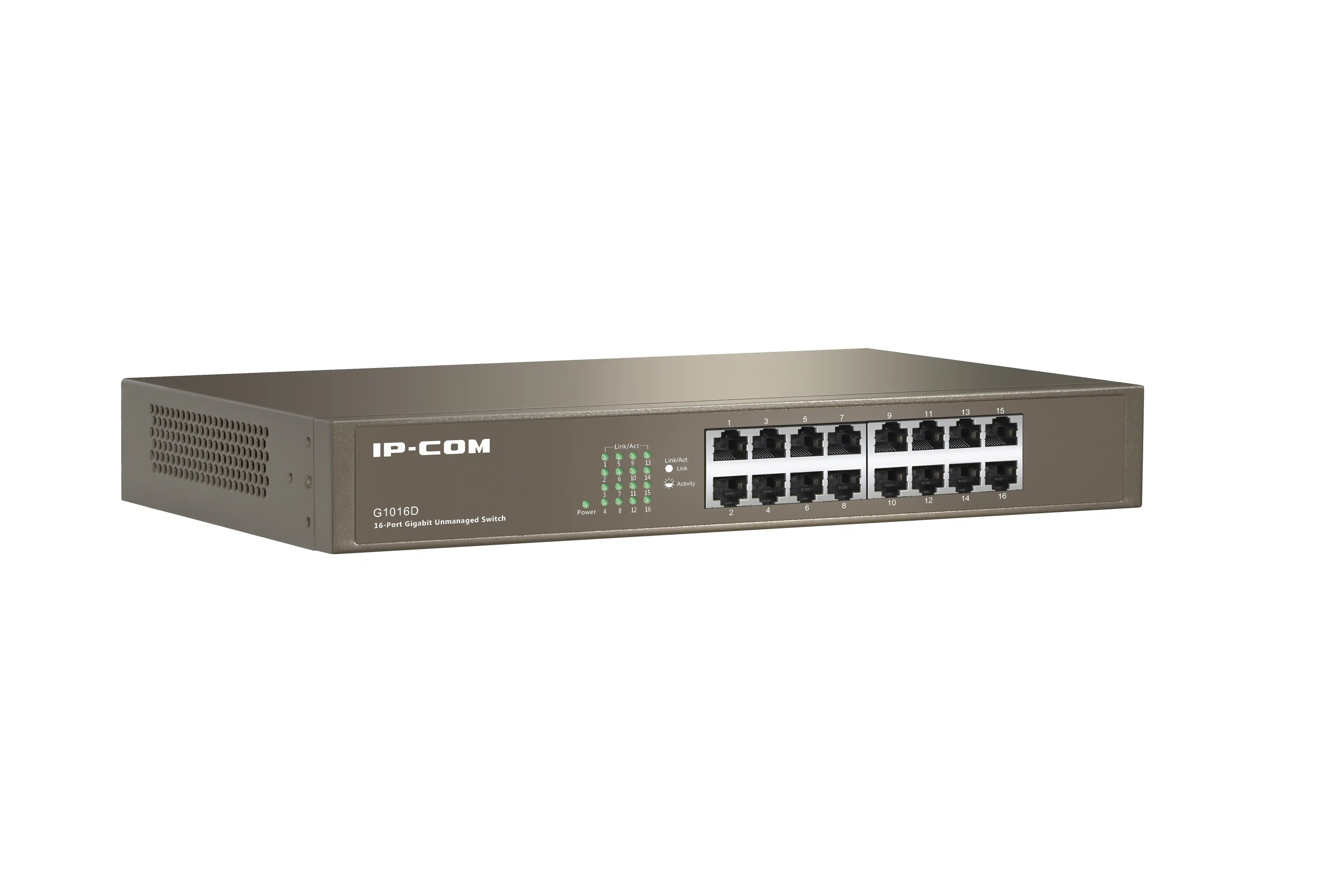 Svič 10/100/1000 16-port IP-COM G1016D Rack mount/ Metalno kućište Slika 3