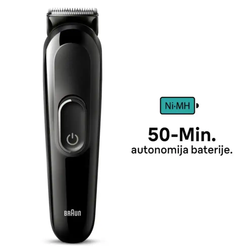 Trimer Braun MGK 3410 BLK/ za bradu i kosu/punjivi/6u1 Slika 2